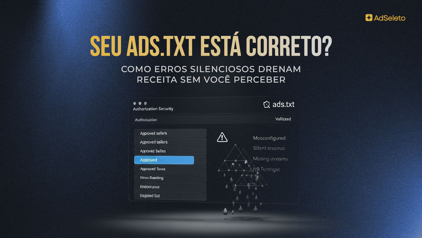 Seu ads.txt pode ter erros drenando 15-40% do revenue silenciosamente