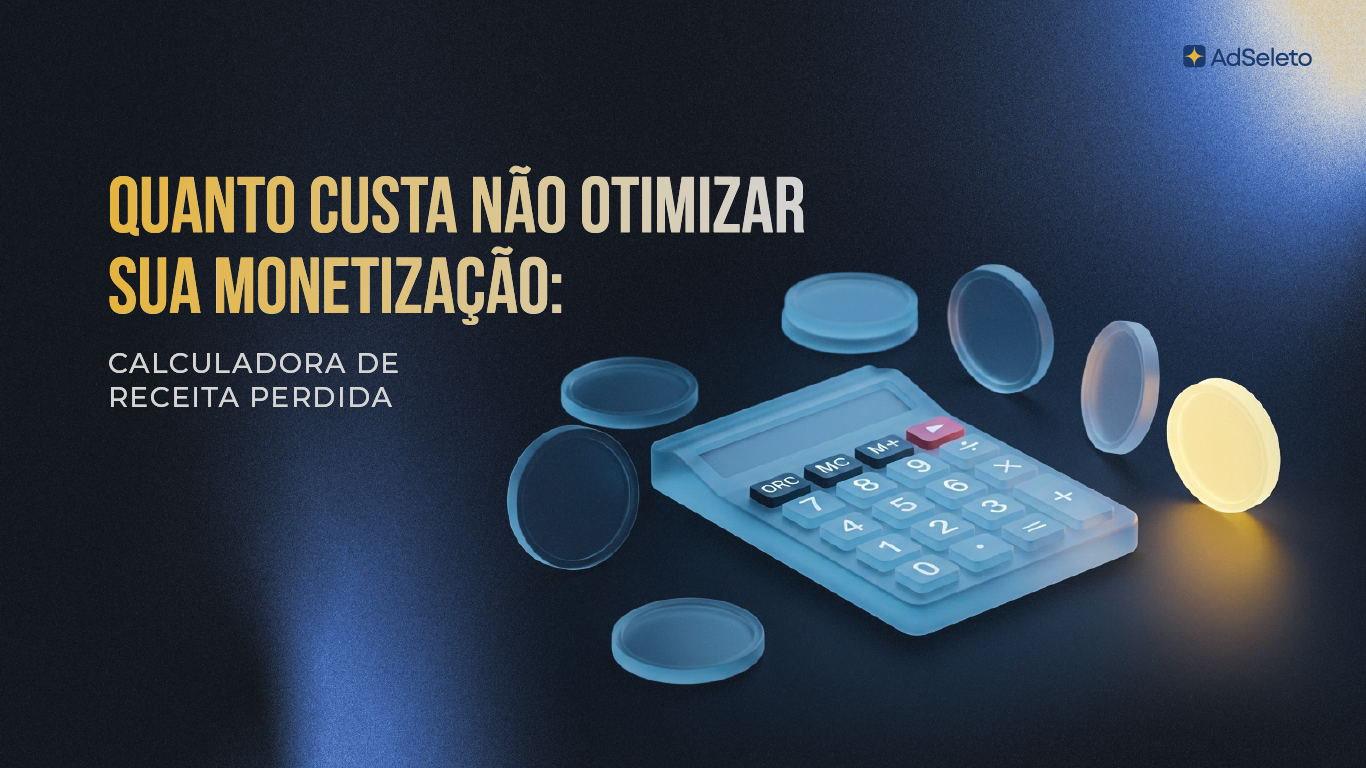 Diagrama de como otimizar a monetização do site mostrando vazamentos de receita em viewability, floor price e demanda