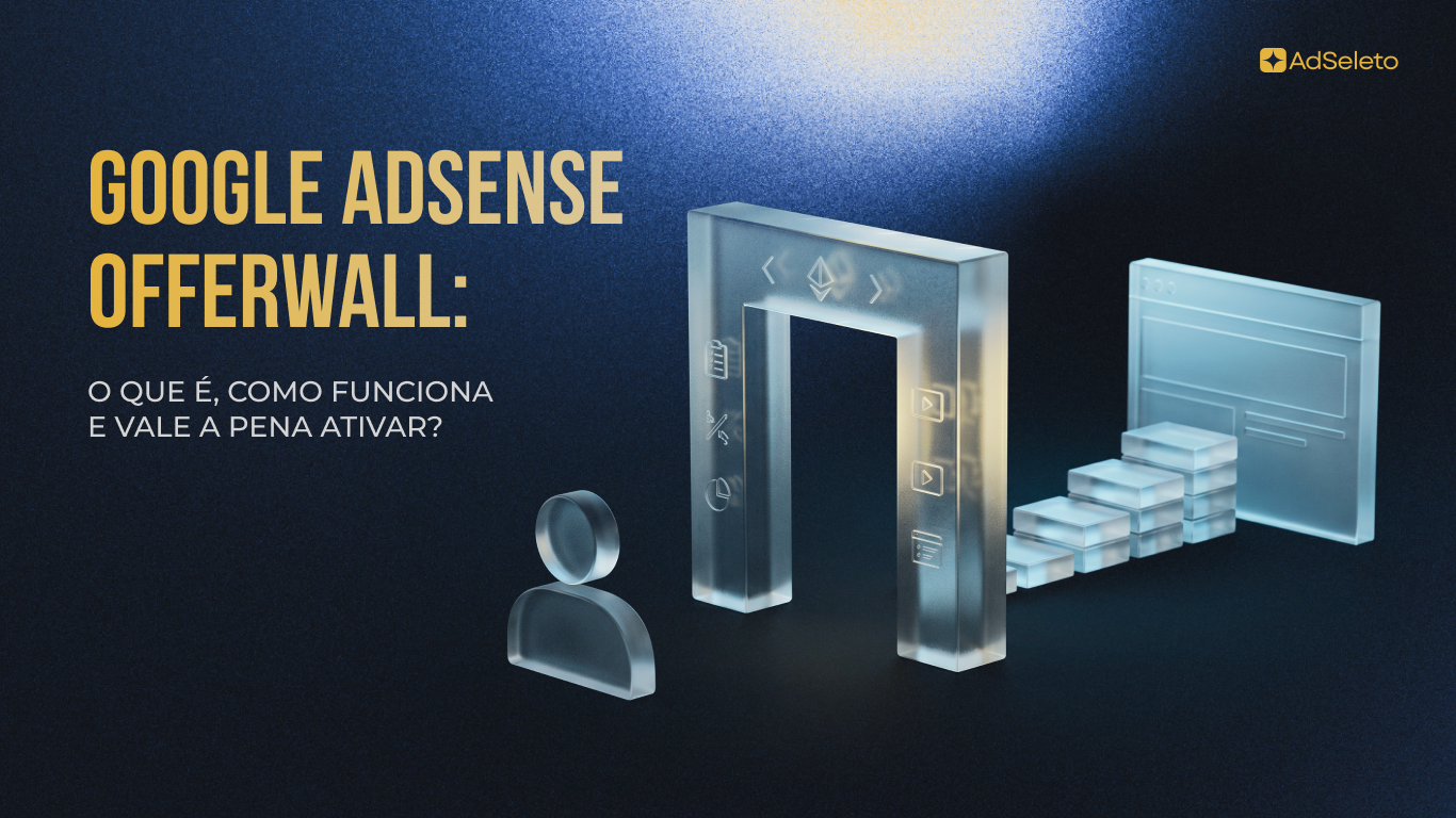 Interface do AdSense Offerwall mostrando opções de monetização para o publisher