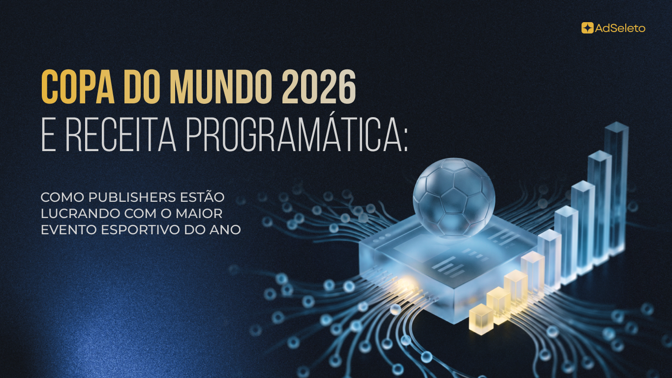 Painel de monetização programática mostrando CPM publisher em alta durante a Copa do Mundo 2026
